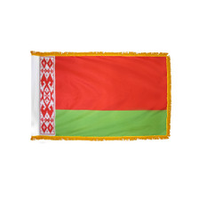 4X6' COL NYL-GLO BELARUS BELARUSIAN W/FRINGE FLAG