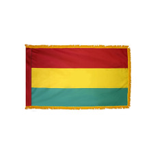 4X6' COL NYL-GLO BOLIVIA CIVIL BOLIVIAN W/FRINGE FLAG