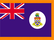 4X6' COL NYL-GLO CAYMAN ISLANDS W/FRINGE FLAG 4X6' COL NYL-GLO CAYMAN ISLANDS W/FRINGE FLAG