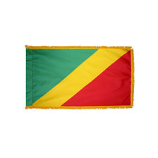 4X6' COL NYL-GLO CONGO CONGOLESE W/FRINGE FLAG