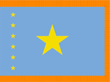4X6' COL NYL-GLO DEMOCRATIC REPUBLIC OF CONGO CONGOLESE W/FRINGE FLAG 4X6' COL NYL-GLO DEMOCRATIC REPUBLIC OF CONGO CONGOLESE W/FRINGE FLAG