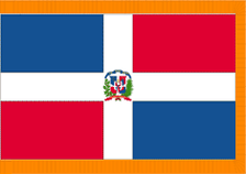4X6' COL NYL-GLO DOMIN REP GOVT W/FRINGE FLAG