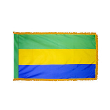 4X6' COL NYL-GLO GABON BONGO BABONGO W/FRINGE FLAG