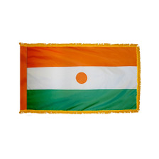 4X6' COL NYL-GLO NIGER NIGERIEN W/FRINGE FLAG 4X6' COL NYL-GLO NIGER NIGERIEN W/FRINGE FLAG