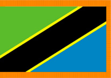 4X6' COL NYL-GLO TANZANIA TANZANIAN W/FRINGE FLAG 4X6' COL NYL-GLO TANZANIA TANZANIAN W/FRINGE FLAG
