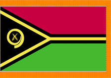 4X6' COL NYL-GLO VANUATU VANUATUAN FLAG W/ FRINGE 4X6' COL NYL-GLO VANUATU VANUATUAN FLAG W/ FRINGE