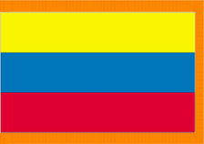 4X6' COL NYL-GLO VENEZUELA CIVIL VENEZUELAN FLAG W/ FRINGE