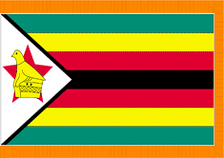 4X6' COL NYL-GLO ZIMBABWE FLAG W/ FRINGE 4X6' COL NYL-GLO ZIMBABWE FLAG W/ FRINGE