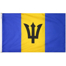 4X6' NYL-GLO BARBADOS FLAG 4X6' NYL-GLO BARBADOS FLAG