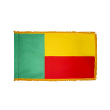 3X5' COL NYL-GLO BENIN BENINESE FRINGE FLAG