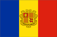 3x5 Ft Polyester Andorra Government International Andorran Flag P07