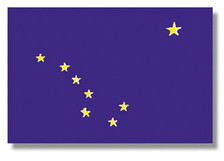 Alaska AK State Flag US State Flags 3x5 ft Polyester ST02