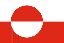 Greenland International Flag 3x5 ft Polyester P84
