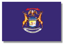MICHIGAN MI State Flag US State Flags 2x3 ft Polyester TT27