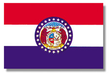 MISSOURI MO State Flag US State Flags 2x3 ft Polyester TT30