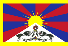 Tibet International Flag 3x5 ft Polyester P212