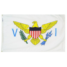5X8'  NYL-GLO BRIT VIRGIN ISLANDS BLUE FLAG 5X8'  NYL-GLO BRIT VIRGIN ISLANDS BLUE FLAG
