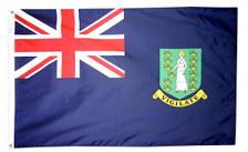 3X5' NYL-GLO BRIT VIRGIN ISLANDS BLUE FLAG 3X5' NYL-GLO BRIT VIRGIN ISLANDS BLUE FLAG