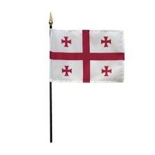 4X6 IN EB REPUBLIC OF GEORGIA GEORGIAN FLAG MTD 12PK - 192872