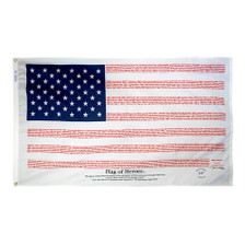 3X5' NYLON NYL-GLO FLAG OF HEROES 9/11 3X5' NYLON NYL-GLO FLAG OF HEROES 9/11