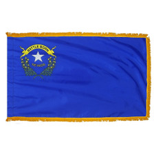 3X5' COL NYL-GLO NEVADA FRINGE FLAG
