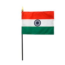 4X6 IN EB INDIA INDIAN FLAG MTD 12PK - 210066