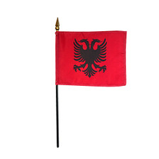 4X6 IN EB ALBANIA ALBANIAN FLAG MTD 12PK - 210001