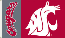 3X5 FT POLY WASHINGTON STATE COUGERS - 2768 3X5 FT POLY WASHINGTON STATE COUGERS - 2768