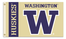 3X5 FT POLY WASHINGTON HUSKIES FLAG - 2767