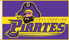 3X5 FT POLY EAST CAROLINA PIRATES FLAG - 2727