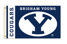 3X5 FT POLY BRIGHAM YOUNG COUGARS FLAG - 2721