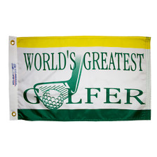 12X18'' NYL-GLO WORLDS GREATEST GOLF FLAG