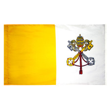 3X5' COL NYL-GLO PAPAL FLAG 3X5' COL NYL-GLO PAPAL FLAG