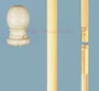 C12 12 FT X 1-3/8 IN WD POLE W/BALL - 532200