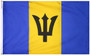 3X5 FT NYL-GLO BARBADOS BARBADIAN FLAG - 190538