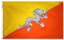 3X5 FT NYL-GLO BHUTAN BHUTANESE FLAG - 190642