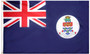 3X5 FT NYL-GLO NYLON CAYMAN ISLANDS FLAG - BLUE W/ WHITE DISK - 191372