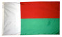 3X5 FT NYL-GLO MADAGASCAR MADAGASCAN MADAGASCARIAN MALAGASY FLAG - 195188