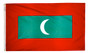 3X5 FT NYL-GLO MALDIVES MALDIVIAN FLAG - 195351