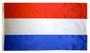 3X5 FT NYL-GLO NETHERLANDS HOLLAND DUTCH FLAG - 195990