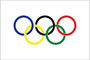 Olympics 5-Rings Flag 12x18 Polyester 1608