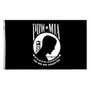 4X6 FT NYL-GLO POW-MIA BLACK DOUBLE SIDED FLAG - 377995