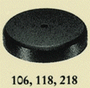 218 2 HOLE EBONIZED WOOD BASE - 700256