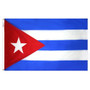 12X18 IN NYL-GLO CUBA CUBAN FLAG - 191902WE