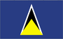 2X3' NYL-GLO ST LUCIA LUCIAN FLAG