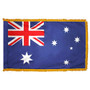3X5' COL NYL-GLO AUSTRALIA AUSTRALIAN W/FRINGE FLAG