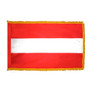 3X5' COL NYL-GLO AUSTRIA AUSTRIAN W/FRINGE FLAG
