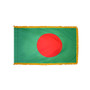 3X5' COL NYL-GLO BANGLADESH BANGLADESHIAN W/FRINGE FLAG