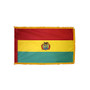 3X5' COL NYL-GLO BOLIVIA GOVERNMENT BOLIVIAN W/FRINGE FLAG