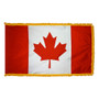 3X5' COL NYL-GLO CANADA CANADIAN W/FRINGE FLAG